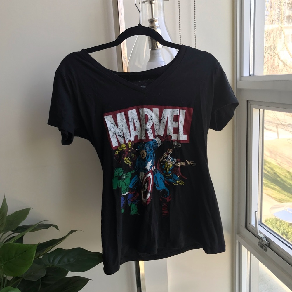 Marvel Ladies Avengers V neck
